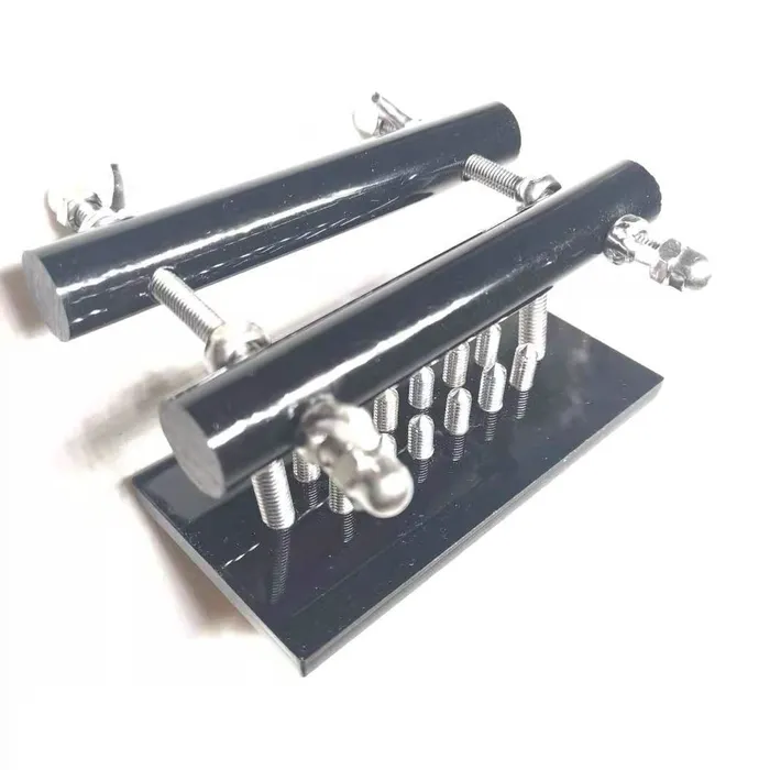 BallbustingToyscom Male Sex Toys Fully Adjustable CBT Testicle Crusher with Spikes