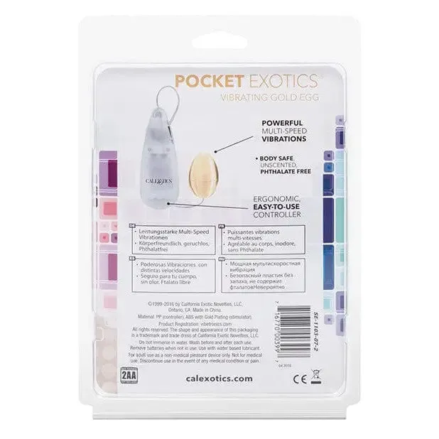 Pocket Exotics Gold Egg CalExotics Vibrators