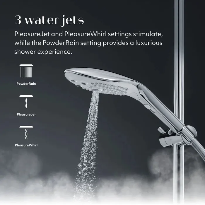 Female Sex Toys Womanizer Wave 2in1 Pleasure Stimulation Shower Head Chrome Womanizer
