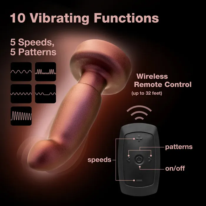 Anal Blush Blush Anal Adventures Matrix Bionic Plug with Remote Cosmic Copper