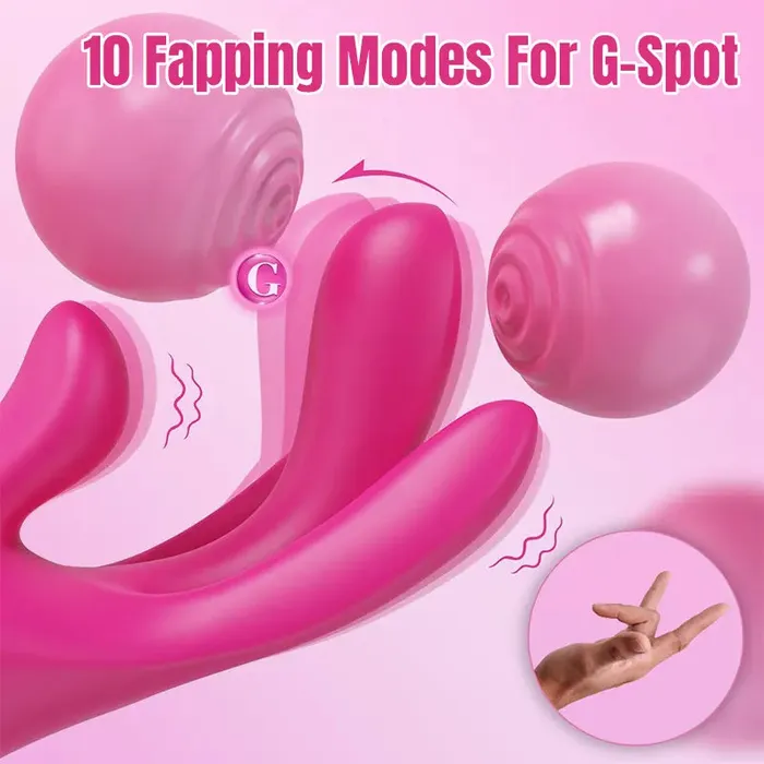 Female Sex Toys 3 in 1 Finger Stimulation Clitoral Gspot Vibrator Inyarose