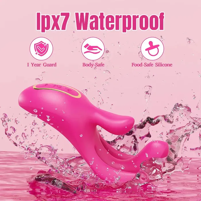 Female Sex Toys 3 in 1 Finger Stimulation Clitoral Gspot Vibrator Inyarose