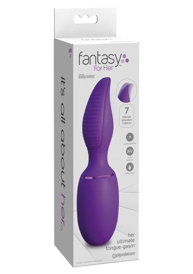 Female Sex Toys Fantasy For Her Fantasy For Her Ultimate TongueGasm Vibrator Waterproof Rechargeable Female Sex Toys Fantasy For Her Fantasy For Her Ultimate TongueGasm Vibrator Waterproof Rechargeable