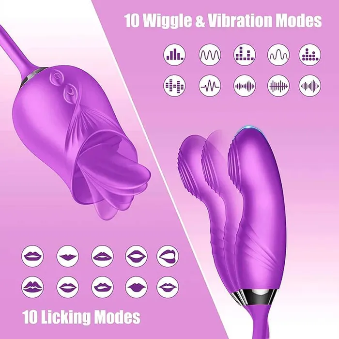 Vibrators Inyarose Licking Rose Finger design Gspot Vibrator