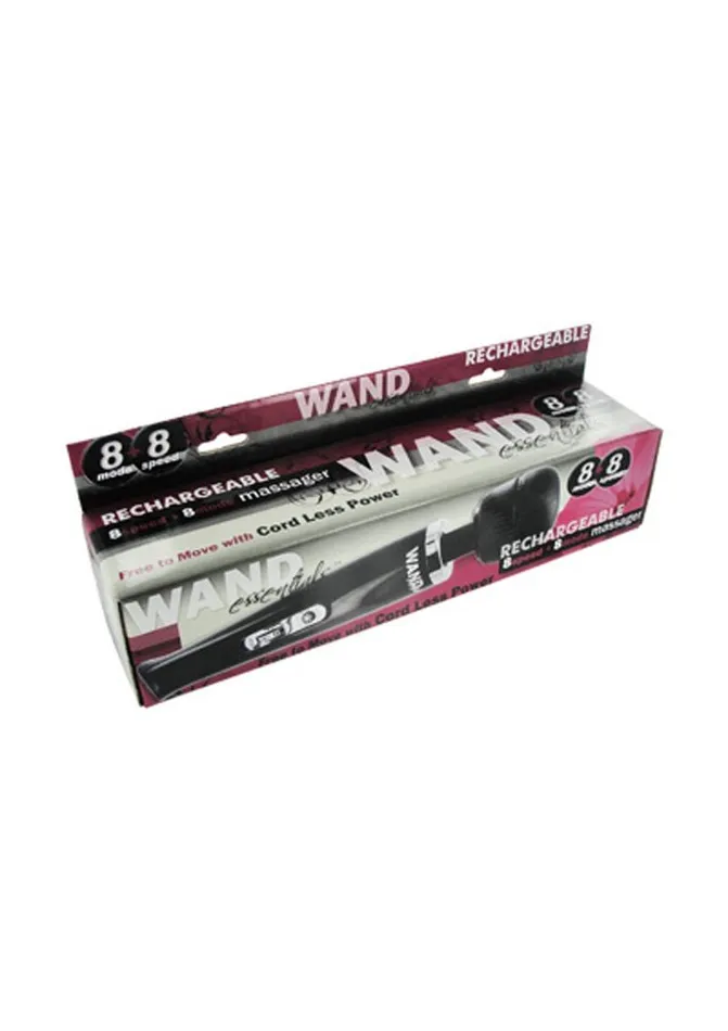 Wand Essentials Vibrators Wand Essentials 8 Speed 8 Function Rechargeable Wand Massager 110v