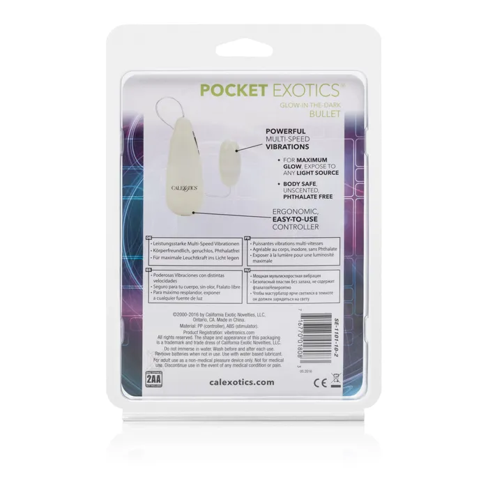 Female Sex Toys GlowintheDark Pocket Exotics Vibrating Glowing Bullet CalExotics Female Sex Toys GlowintheDark Pocket Exotics Vibrating Glowing Bullet CalExotics
