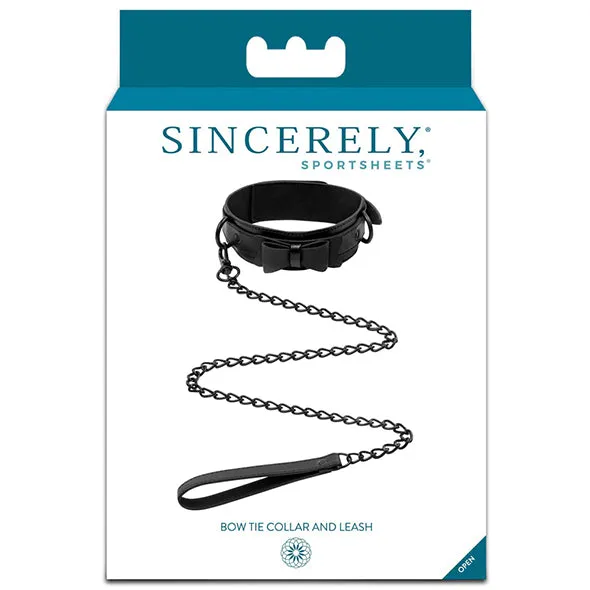 Sportsheets Vibrators Sincerely Bow Tie Collar and Leash Sportsheets Vibrators Sincerely Bow Tie Collar and Leash